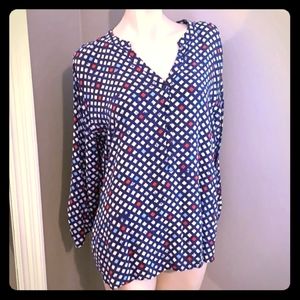 Grand & Greene Light Tunic Navy, White, Red XL